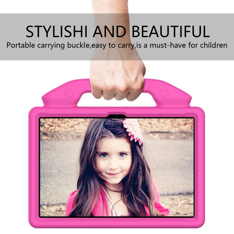 For Huawei MediaPad T10S 10.1/T10 9.7 Thumb Bracket EVA Shockproof Tablet Case(RoseRed)