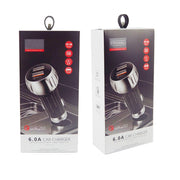YSY-310QC18W QC3.0 Dual Port USB Car Charger + 3A USB to USB-C / Type-C Data Cable, Cable Length: 1m(White)
