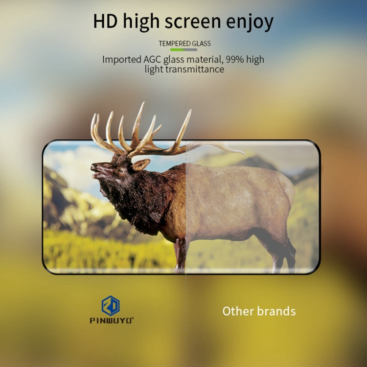 For Xiaomi Mi 11 PINWUYO 9H 3D Hot Bending Tempered Glass Film(Black)