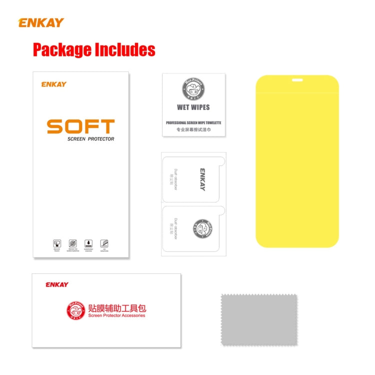 ENKAY Hat-Prince 0.1mm 3D Full Screen Protector Explosion-proof Hydrogel Film For iPhone 12 Pro Max