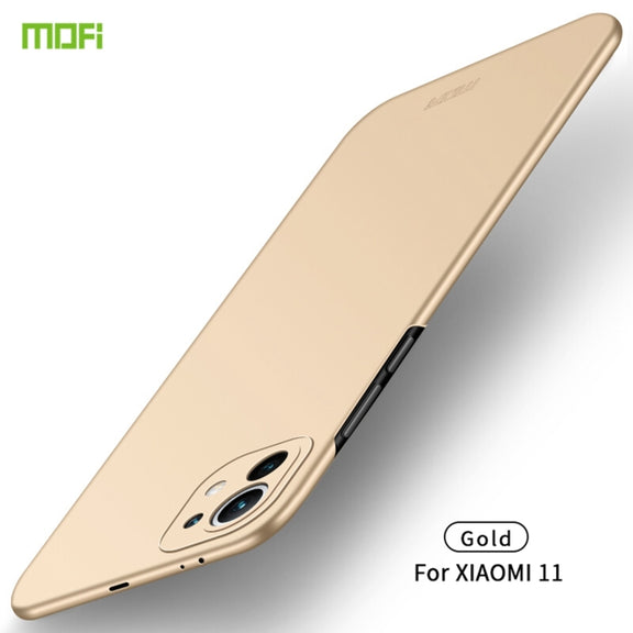 For Xiaomi Mi 11 MOFI Frosted PC Ultra-thin Hard Case(Gold)
