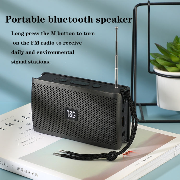 T&G TG282 Portable Bluetooth Speakers with Flashlight, Support TF Card / FM / 3.5mm AUX / U Disk / Hands-free Call(Green)