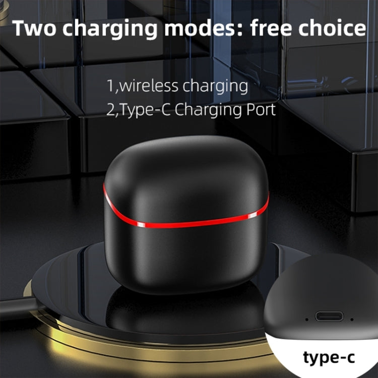 JM12 TWS Earphone Bluetooth 5.0 Touch Control Stereo Bass Sport Wireless Earphone With Mic(White)
