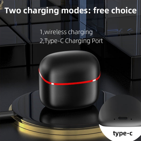 JM12 TWS Earphone Bluetooth 5.0 Touch Control Stereo Bass Sport Wireless Earphone With Mic(White)