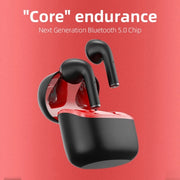 JM12 TWS Earphone Bluetooth 5.0 Touch Control Stereo Bass Sport Wireless Earphone With Mic(White)