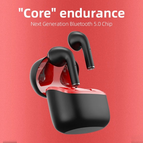 JM12 TWS Earphone Bluetooth 5.0 Touch Control Stereo Bass Sport Wireless Earphone With Mic(Black)