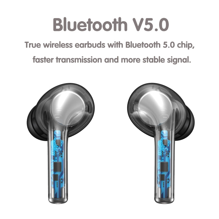JM13 TWS Earphone Bluetooth 5.0 Touch Control Stereo Bass Sport Wireless Earphone With Mic(White)
