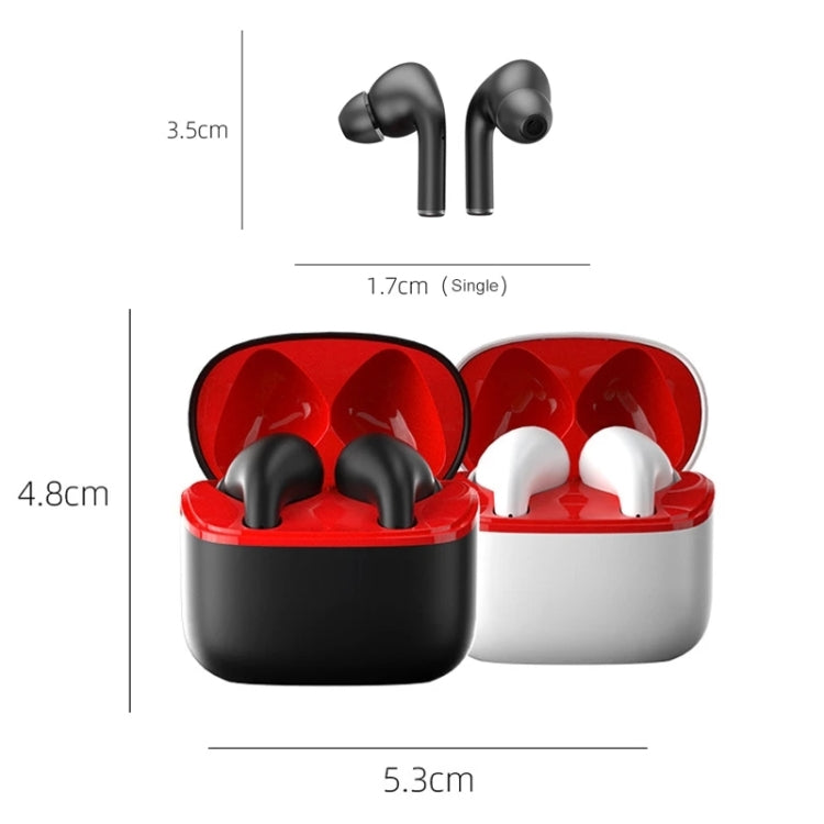 JM13 TWS Earphone Bluetooth 5.0 Touch Control Stereo Bass Sport Wireless Earphone With Mic(White)