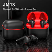 JM13 TWS Earphone Bluetooth 5.0 Touch Control Stereo Bass Sport Wireless Earphone With Mic(White)