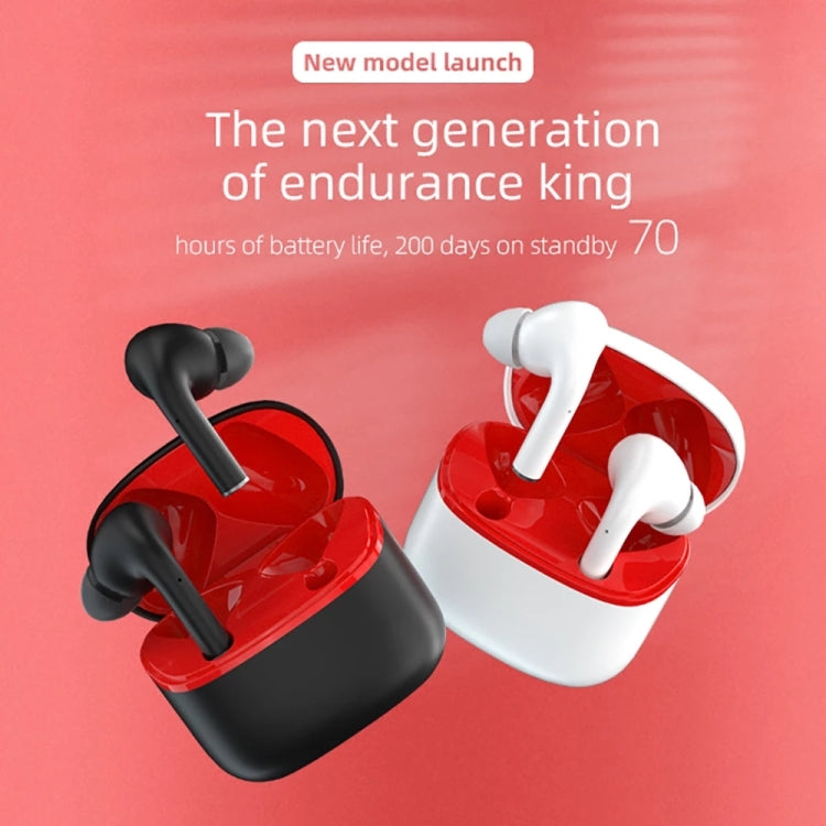 JM13 TWS Earphone Bluetooth 5.0 Touch Control Stereo Bass Sport Wireless Earphone With Mic(White)