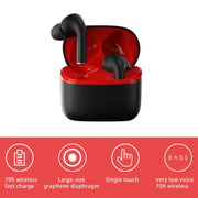 JM13 TWS Earphone Bluetooth 5.0 Touch Control Stereo Bass Sport Wireless Earphone With Mic(White)