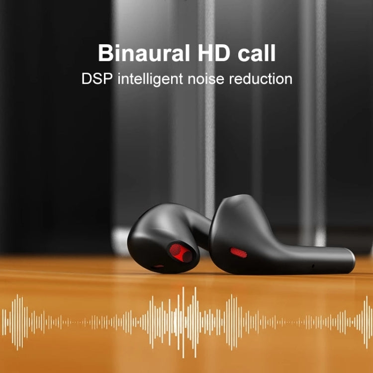 JM13 TWS Earphone Bluetooth 5.0 Touch Control Stereo Bass Sport Wireless Earphone With Mic(Black)