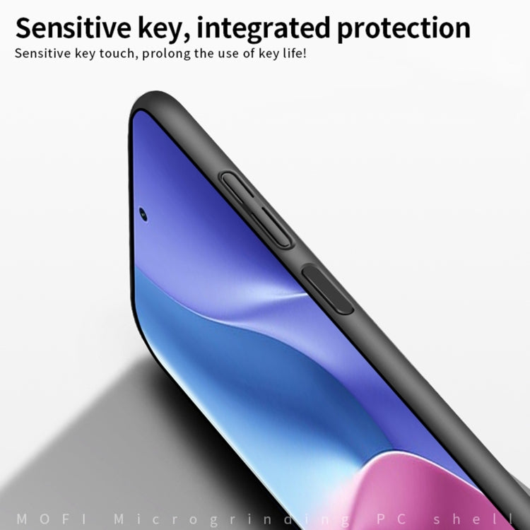 For Xiaomi Redmi K40 / K40 Pro MOFI Frosted PC Ultra-thin Hard Case(Black)