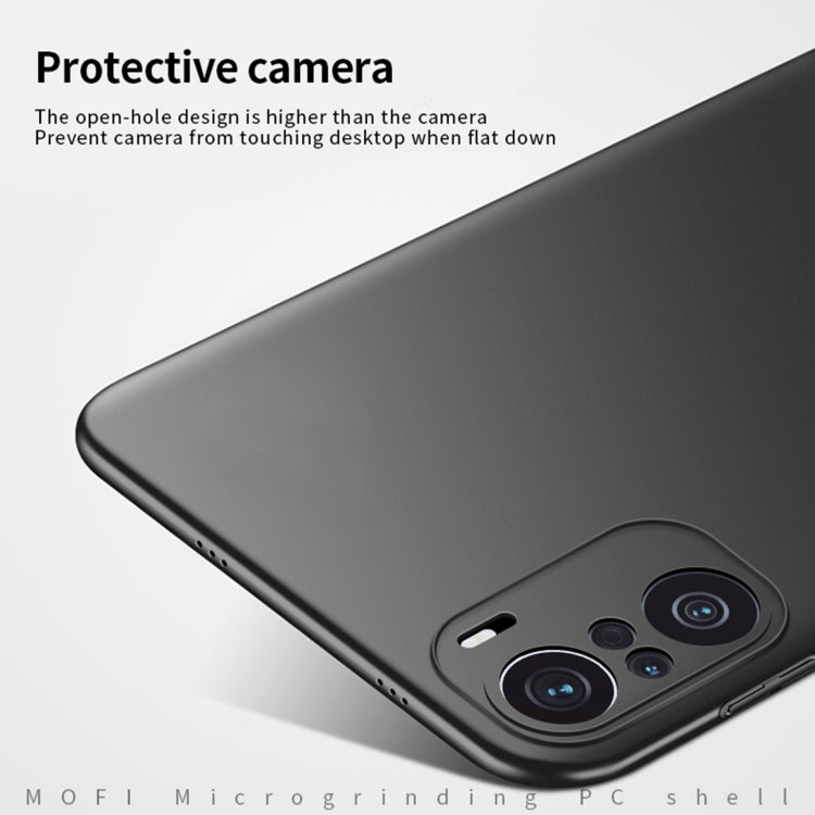 For Xiaomi Redmi K40 / K40 Pro MOFI Frosted PC Ultra-thin Hard Case(Black)