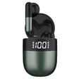 J28 TWS Wireless Bluetooth Earphones LED Digital Display HIFI Music Sport Earphone(Green) - TWS Earphone by PMC TechLife | Online Shopping South Africa | PMC TechLife