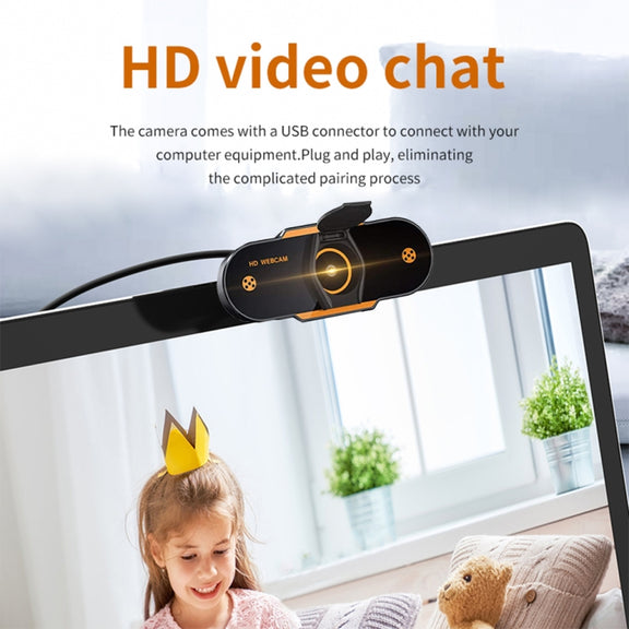 312 1080P HD USB 2.0 PC Desktop Camera Webcam with Mic, Cable Length: about 1.3m, Configuration:Anti-peep