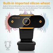 312 1080P HD USB 2.0 PC Desktop Camera Webcam with Mic, Cable Length: about 1.3m, Configuration:Anti-peep