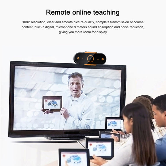 312 1080P HD USB 2.0 PC Desktop Camera Webcam with Mic, Cable Length: about 1.3m, Configuration:Anti-peep