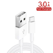 YSY-312 2 in 1 18W Portable QC3.0 Dual USB Car Charger + 1m 3A USB to USB-C / Type-C Data Cable Set(Black)