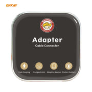 ENKAY ENK-AT105 USB Male to USB-C / Type-C Female Aluminium Alloy Adapter Converter, Support Quick Charging & Data Transmission(Black)