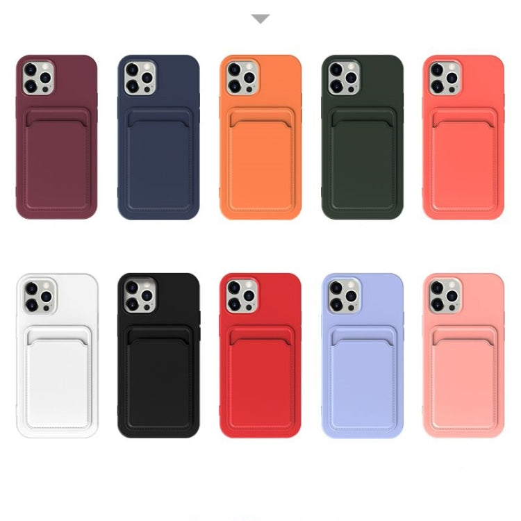 For iPhone 11 TPU + Flannel Lining Shockproof  Case with Card Slots (Green)