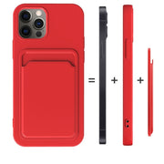 For iPhone 11 TPU + Flannel Lining Shockproof  Case with Card Slots (Green)