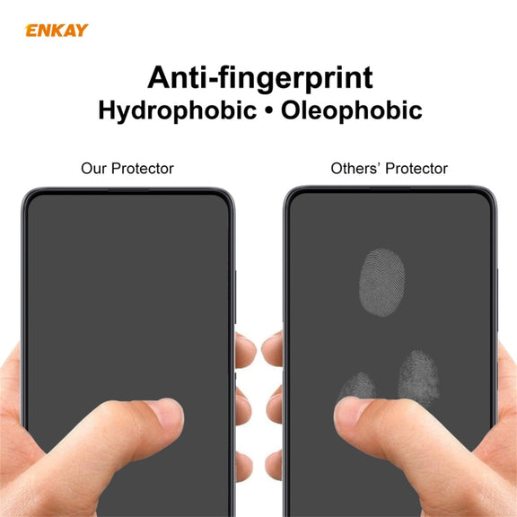 For Redmi Note 10 / Note 10S 10 PCS ENKAY Hat-Prince Full Glue 0.26mm 9H 2.5D Tempered Glass Full Coverage Film