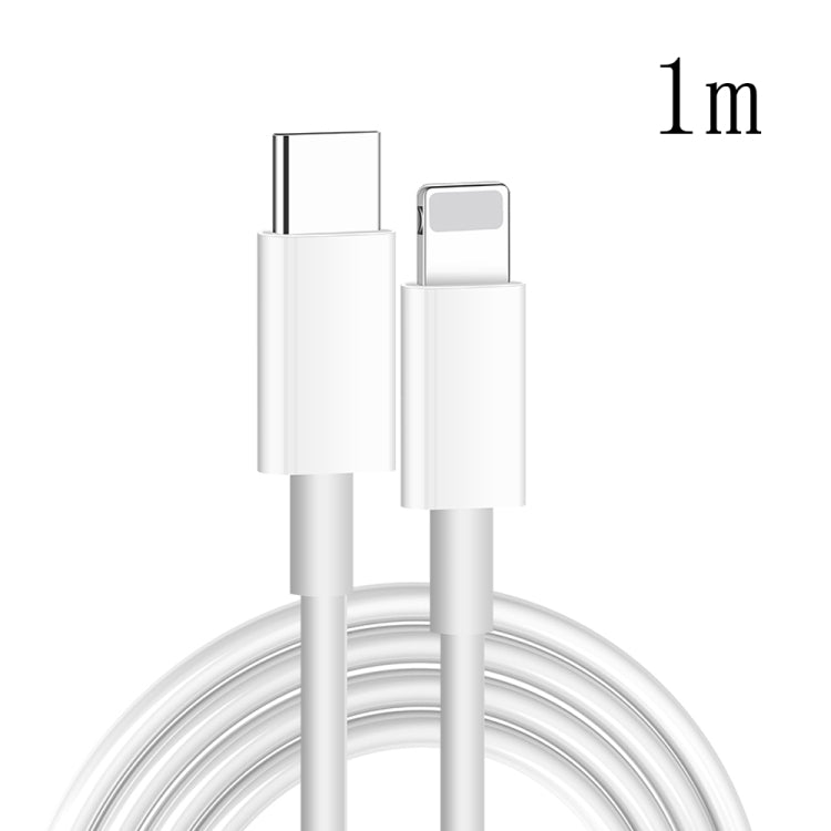 XJ-61 12W USB-C / Type-C to 8 Pin PD Fast Charging Cable, Cable Length:1m