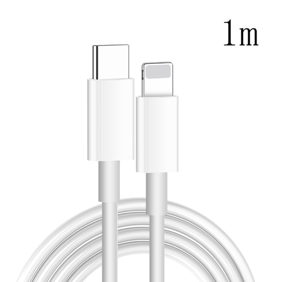 XJ-61 12W USB-C / Type-C to 8 Pin PD Fast Charging Cable, Cable Length:1m