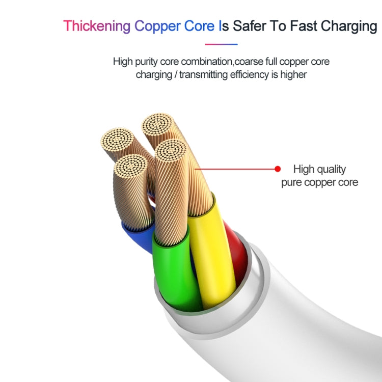 XJ-61 12W USB-C / Type-C to 8 Pin PD Fast Charging Cable, Cable Length:1m
