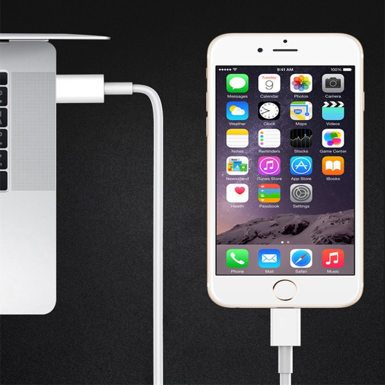 XJ-61 12W USB-C / Type-C to 8 Pin PD Fast Charging Cable, Cable Length:1m