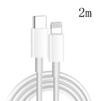 XJ-61 12W USB-C / Type-C to 8 Pin PD Fast Charging Cable, Cable Length:2m - Normal Style Cable by PMC TechLife | Online Shopping South Africa | PMC TechLife
