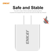 ENKAY Hat-Prince 20W PD Type-C + QC 3.0 USB Fast Charging Travel Charger Power Adapter with Fast Charge Data Cable, US Plug(With Type-C Cable)