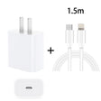 PD 20W Single USB-C / Type-C Port Travel Charger + 3A PD3.0 USB-C / Type-C to 8 Pin Fast Charge Data Cable Set, US Plug 1.5m - USB Charger by PMC TechLife | Online Shopping South Africa | PMC TechLife | Buy Now Pay Later Mobicred
