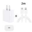 PD 20W Single USB-C / Type-C Port Travel Charger + 3A PD3.0 USB-C / Type-C to 8 Pin Fast Charge Data Cable Set, US Plug 2m - USB Charger by PMC TechLife | Online Shopping South Africa | PMC TechLife | Buy Now Pay Later Mobicred