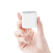 PD 20W Single USB-C / Type-C Port Travel Charger + 3A PD3.0 USB-C / Type-C to 8 Pin Fast Charge Data Cable Set, US Plug 2m