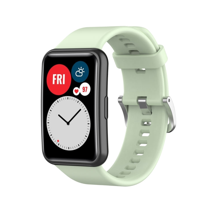 For Huawei Watch Fit TIA-B09 Silicone Watch Band(green)