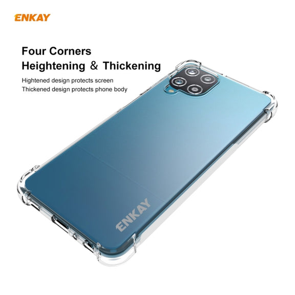 For Samsung Galaxy A22 4G EU Version ENKAY Hat-Prince Clear TPU Shockproof Case Soft Anti-slip Cover