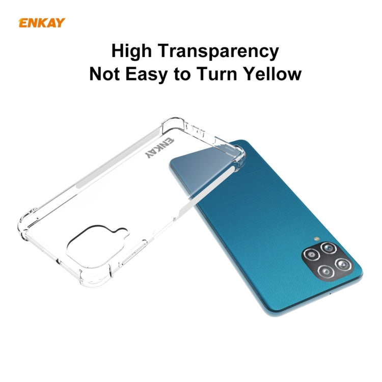 For Samsung Galaxy A22 4G EU Version ENKAY Hat-Prince Clear TPU Shockproof Case Soft Anti-slip Cover