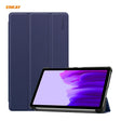 ENKAY PU Leather + Plastic Case with Three-folding Holder for Samsung Galaxy Tab A7 Lite T220 / T225(Dark Blue) - Tab A7 Lite T220 / T225 by ENKAY | Online Shopping South Africa | PMC TechLife | Buy Now Pay Later Mobicred
