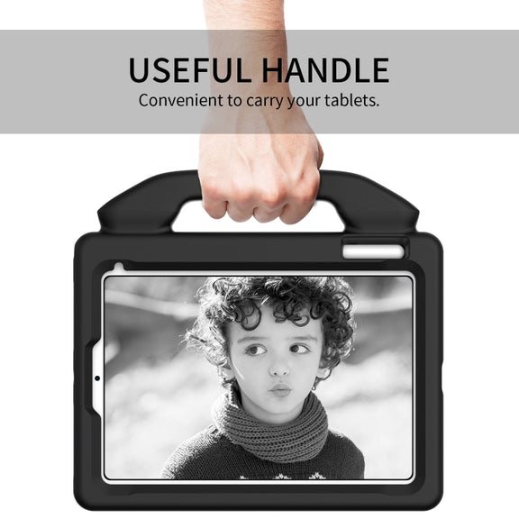 For iPad mini 6 / mini 2024 Children EVA Shockproof Tablet Case with Thumb Bracket(Black)
