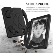 For iPad mini 6 / mini 2024 Children EVA Shockproof Tablet Case with Thumb Bracket(Black)