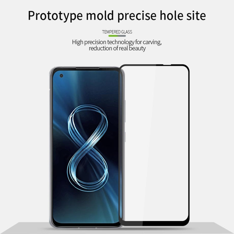 For Asus Zenfone 8 / ZS590KS PINWUYO 9H 2.5D Full Screen Tempered Glass Film(Black)
