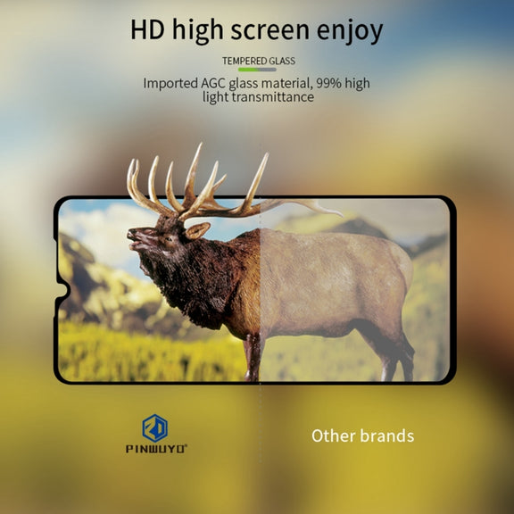 For Motorola Moto G20 PINWUYO 9H 2.5D Full Screen Tempered Glass Film(Black)