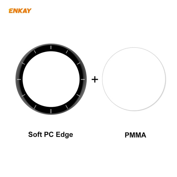 For Venu 2 / Vivoactive 4 45mm 5 PCS ENKAY Hat-Prince 3D Full Screen Soft PC Edge + PMMA HD Screen Protector Film