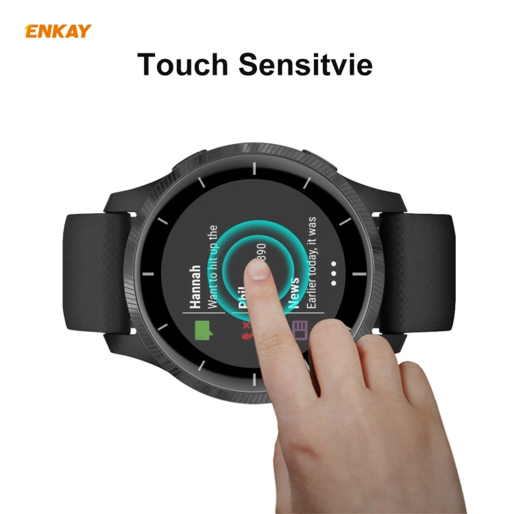 For Venu 2 / Vivoactive 4 45mm 5 PCS ENKAY Hat-Prince 3D Full Screen Soft PC Edge + PMMA HD Screen Protector Film
