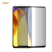 For Xiaomi Poco M3 Pro / Redmi Note 10 5G 10 PCS ENKAY Hat-Prince Full Glue 0.26mm 9H 2.5D Tempered Glass Full Coverage Film