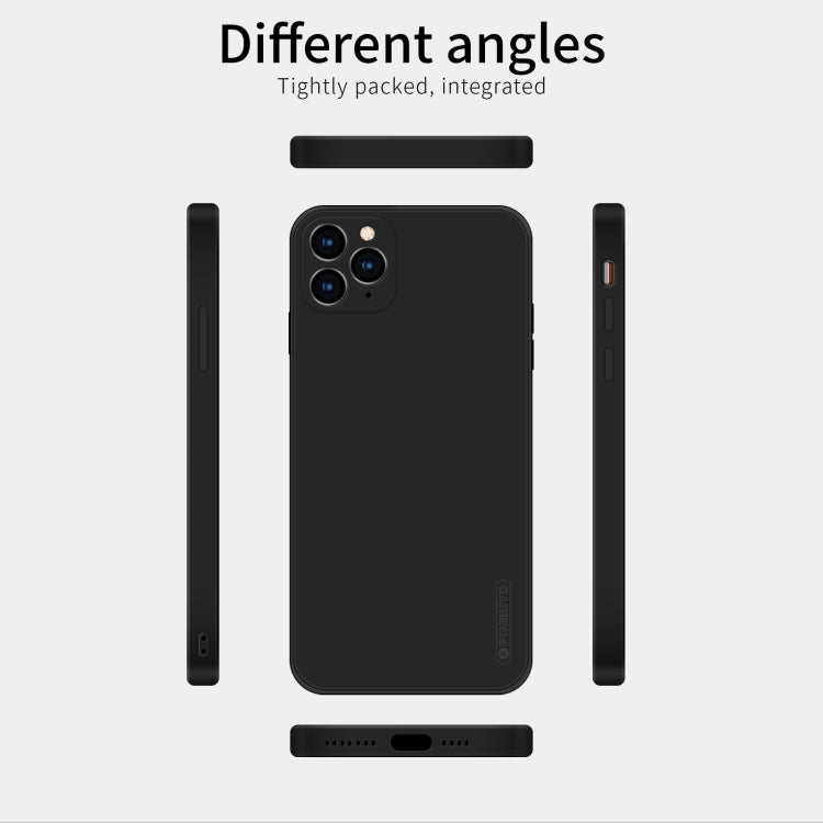 For iPhone 11 Pro Max PINWUYO Sense Series Liquid Silicone TPU Mobile Phone Case (Black)