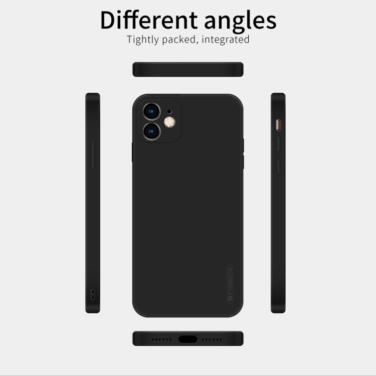 For iPhone 11 PINWUYO Sense Series Liquid Silicone TPU Mobile Phone Case (Black)