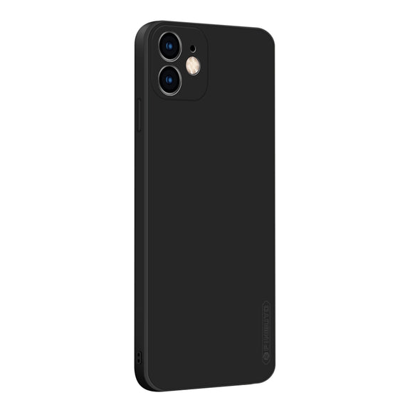 For iPhone 11 PINWUYO Sense Series Liquid Silicone TPU Mobile Phone Case (Black)